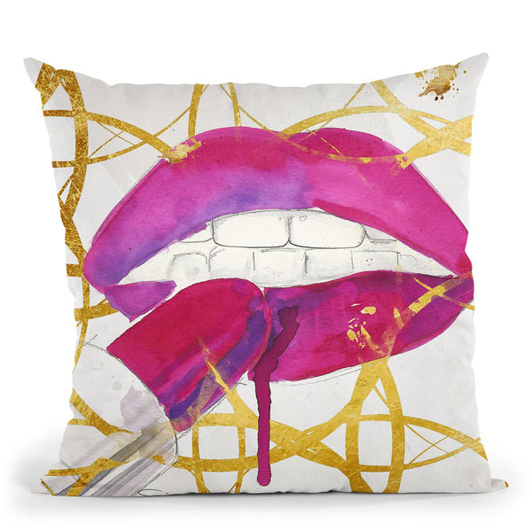 Pucker UpÊ Throw Pillow by Jodi Pedri