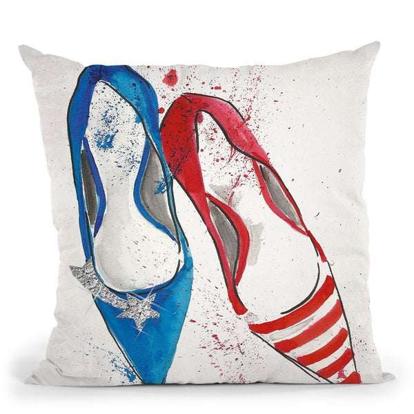 Rwb PumpsÊ Throw Pillow by Jodi Pedri