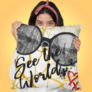 See The WorldÊ Throw Pillow by Jodi Pedri