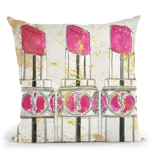 Ysl KissesÊ Throw Pillow by Jodi Pedri