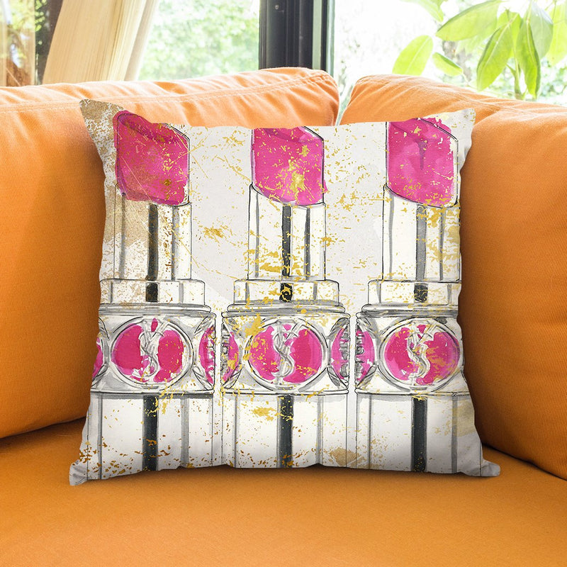 Ysl KissesÊ Throw Pillow by Jodi Pedri