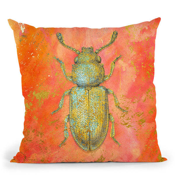 Beetle Throw Pillow by Jodi Pedri