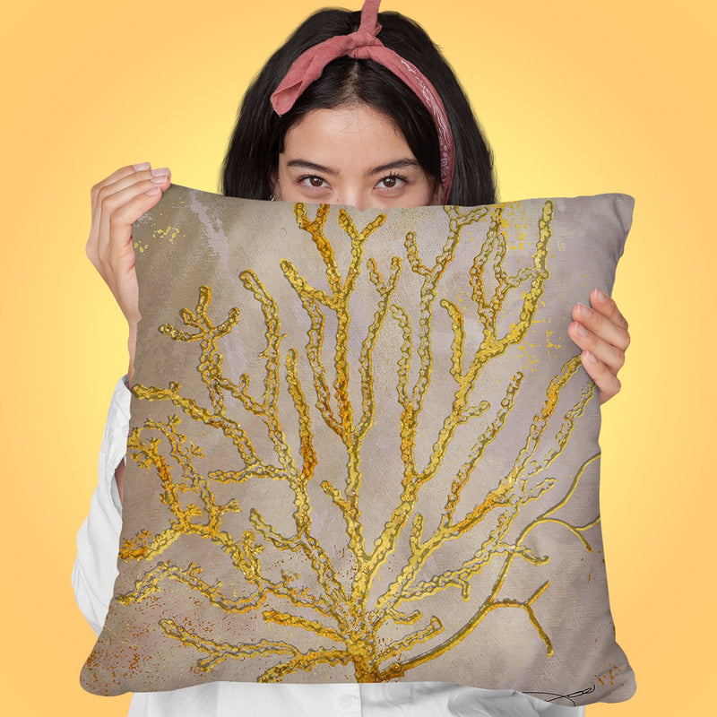 Coral Ii Throw Pillow by Jodi Pedri