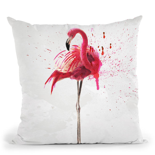 Flamingo Throw Pillow by Jodi Pedri