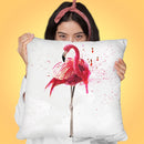 Flamingo Throw Pillow by Jodi Pedri