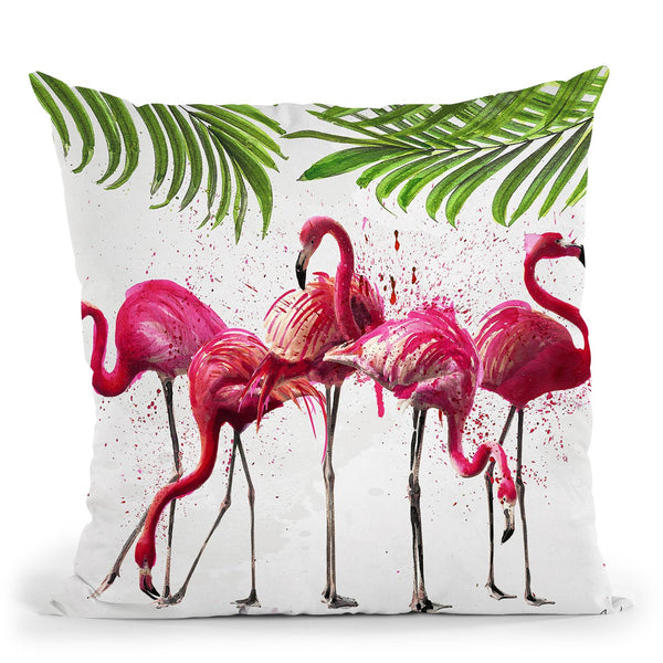 Flock Goals Throw Pillow by Jodi Pedri