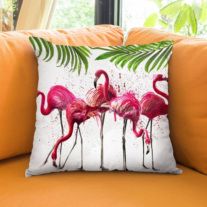 Flock Goals Throw Pillow by Jodi Pedri