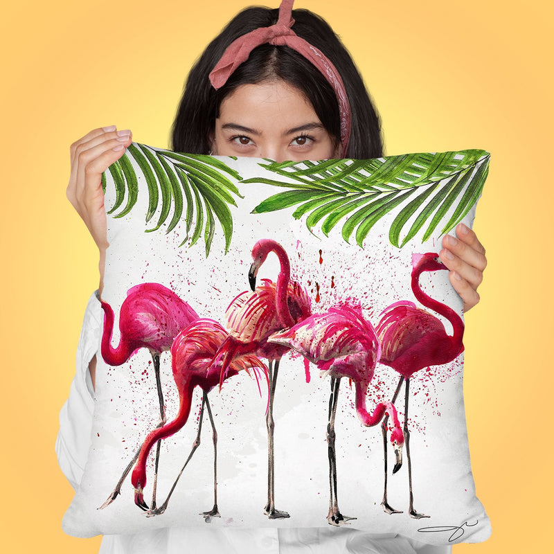 Flock Goals Throw Pillow by Jodi Pedri