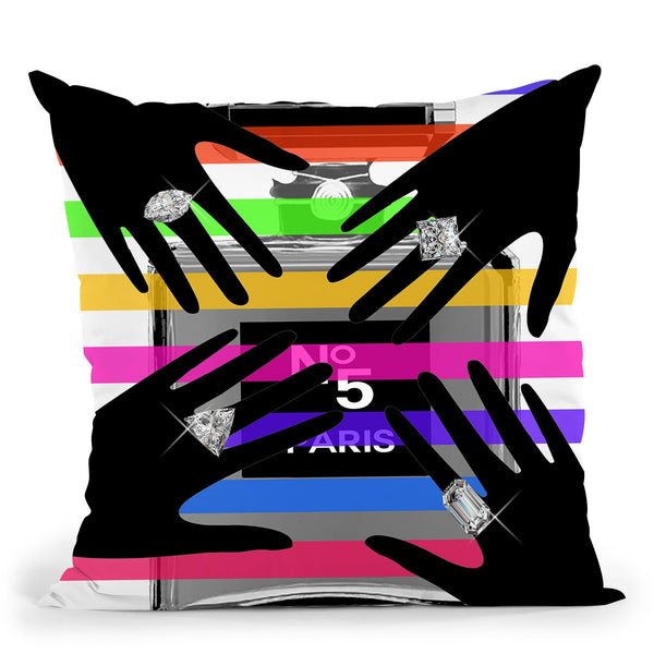 Hands On Throw Pillow by Jodi Pedri