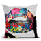 Lips Street Art Throw Pillow by Jodi Pedri