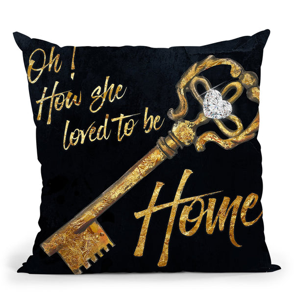 Loved To Be Home Throw Pillow by Jodi Pedri