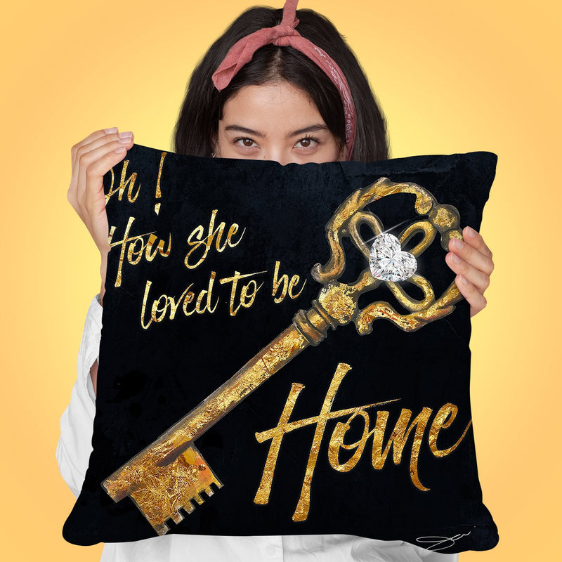Loved To Be Home Throw Pillow by Jodi Pedri