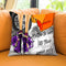 Arrive Late In Orange Taxi Throw Pillow by Jodi Pedri