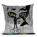 Nyc Street Art Throw Pillow by Jodi Pedri