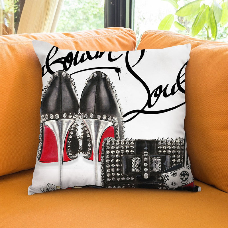 Obsessed Louboutin Throw Pillow by Jodi Pedri
