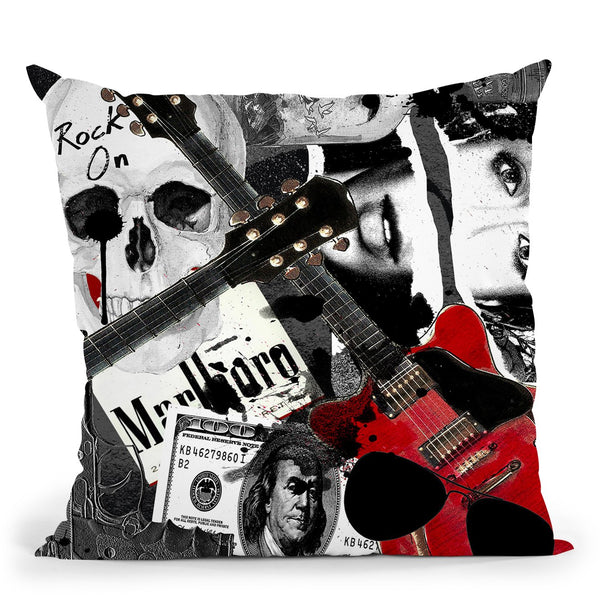 Rock On Throw Pillow by Jodi Pedri