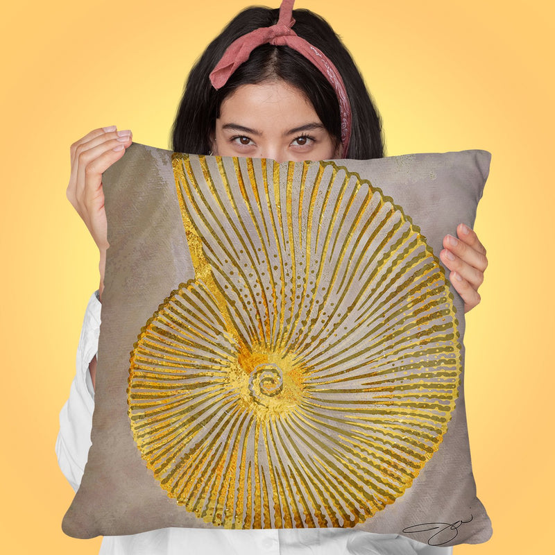 Seashell Throw Pillow by Jodi Pedri