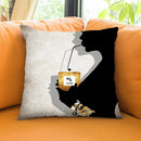 Sipping Throw Pillow by Jodi Pedri