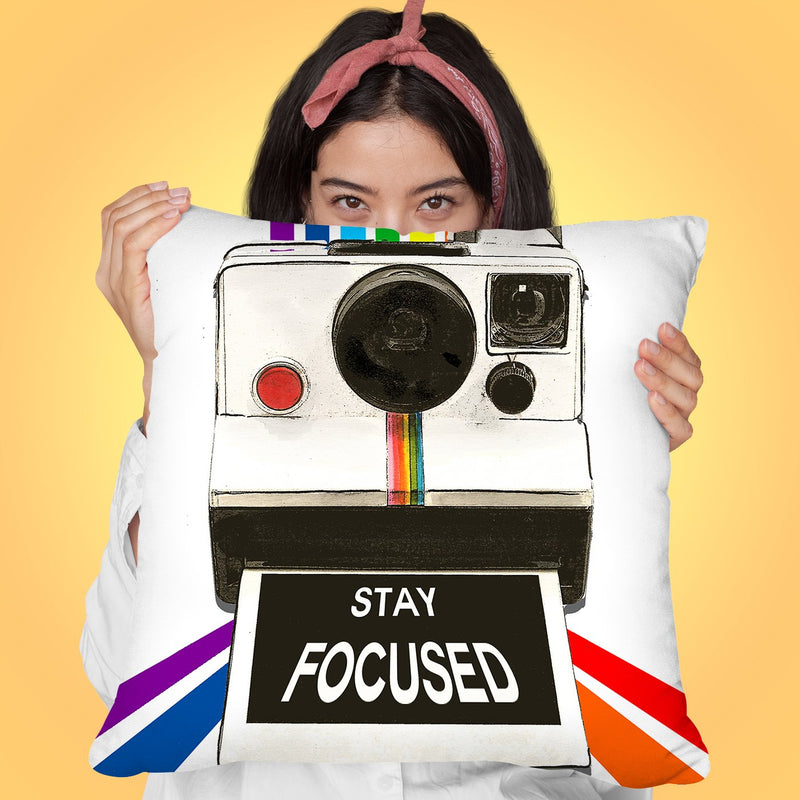 Stay Focused Throw Pillow by Jodi Pedri