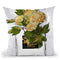 Gold Flowers Throw Pillow by Jodi Pedri