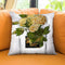 Gold Flowers Throw Pillow by Jodi Pedri