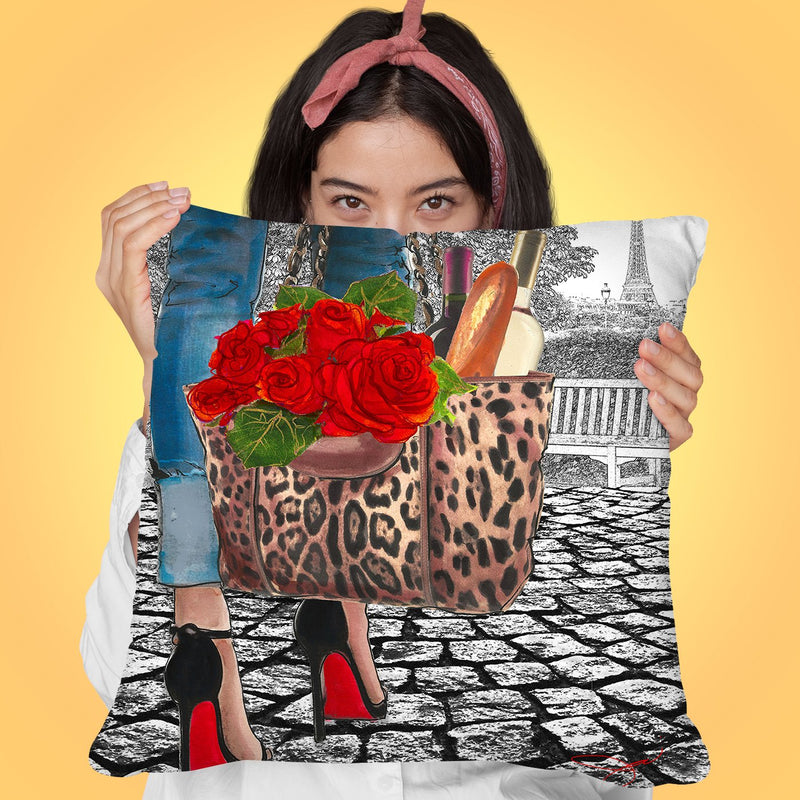 Walk In The Park Throw Pillow by Jodi Pedri