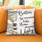 Arrive Late Throw Pillow by Jodi Pedri