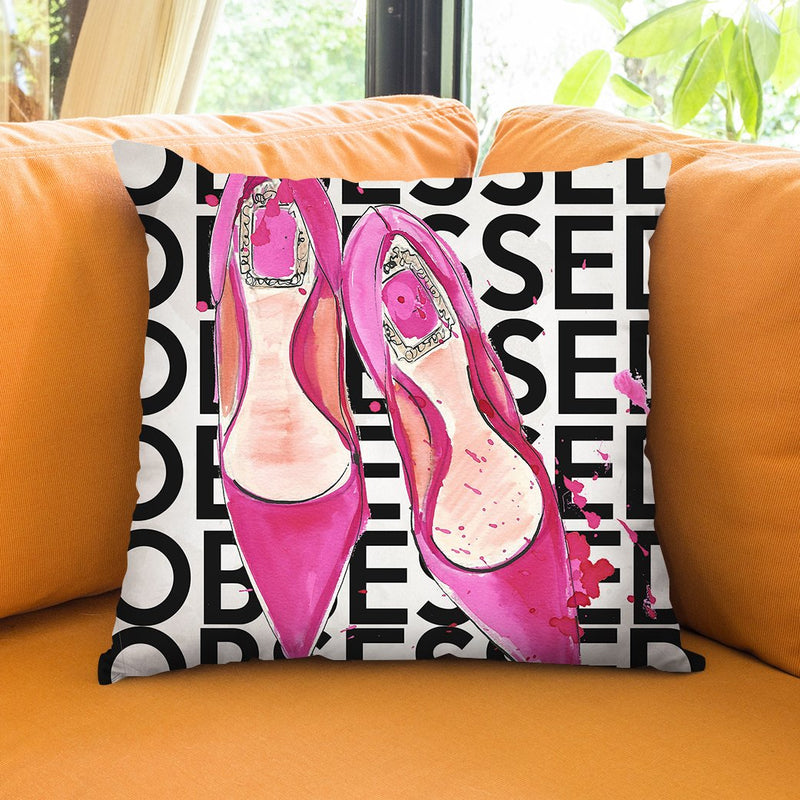 Obsessed Throw Pillow by Jodi Pedri