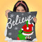 Believe Santa Throw Pillow by Jodi Pedri