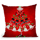 Favorite Things Tree Throw Pillow by Jodi Pedri