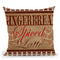 Gingerbread Throw Pillow by Jodi Pedri