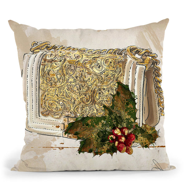 Holiday Bag Throw Pillow by Jodi Pedri