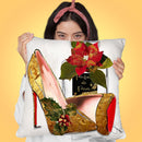 Holiday Loubos Copy Throw Pillow by Jodi Pedri