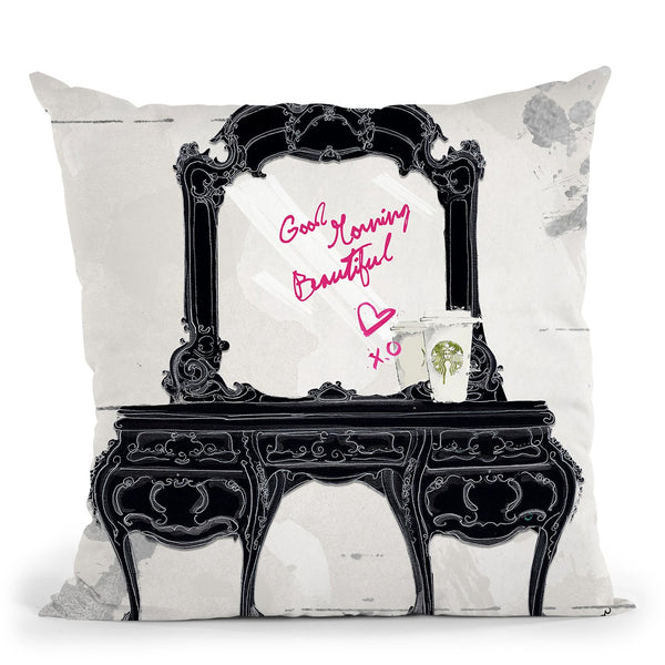 Good Morning Beautiful Throw Pillow by Jodi Pedri