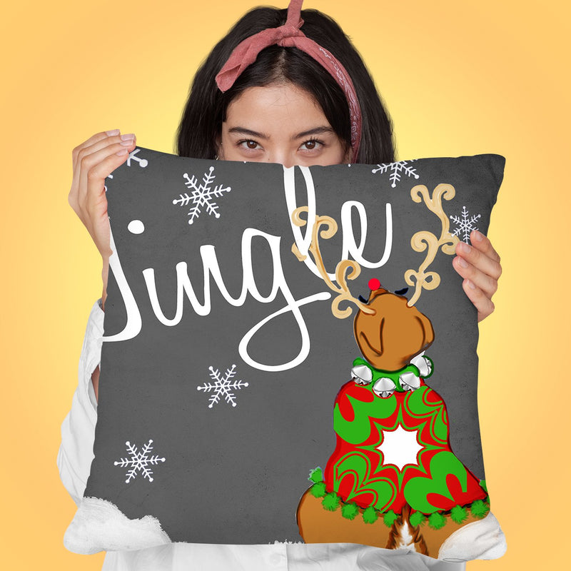 Jingle Throw Pillow by Jodi Pedri
