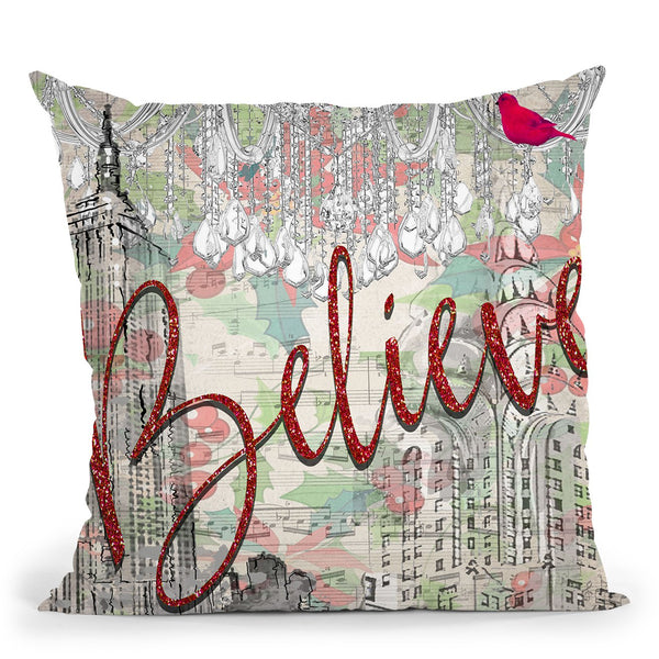 Nyc Believe Throw Pillow by Jodi Pedri