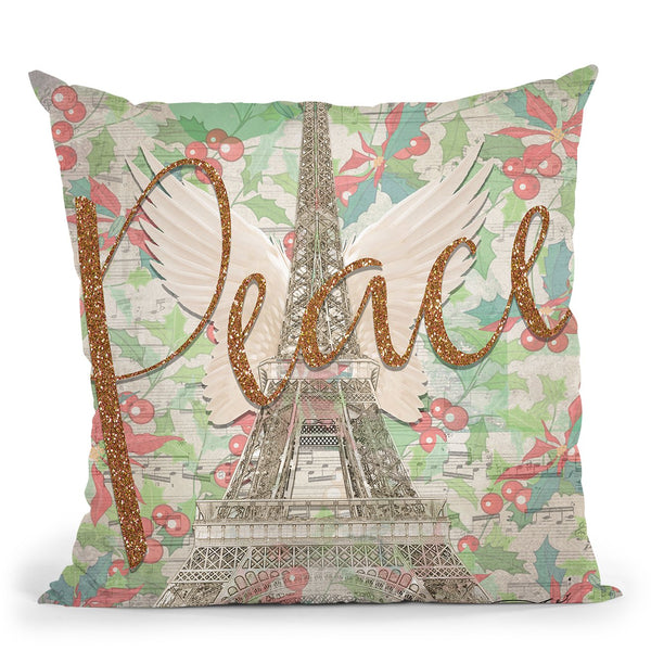 Paris Peace Throw Pillow by Jodi Pedri