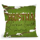 Peace On Earth Throw Pillow by Jodi Pedri