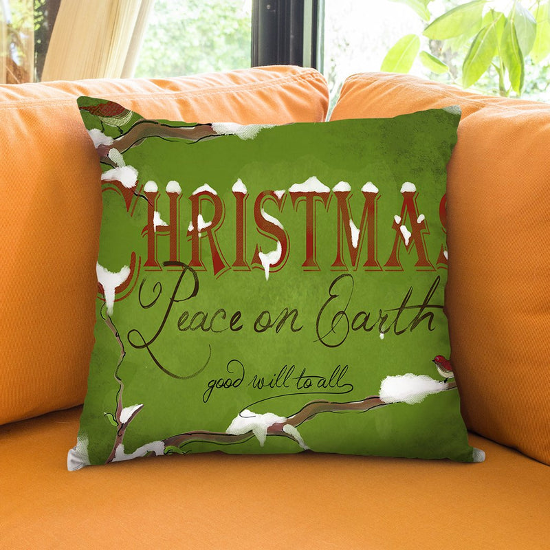 Peace On Earth Throw Pillow by Jodi Pedri