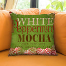 Peppermint Mocha Throw Pillow by Jodi Pedri