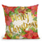 Pointsett1A Christmas Throw Pillow by Jodi Pedri