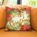 Pointsett1A Christmas Throw Pillow by Jodi Pedri