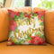 Pointsett1A Christmas Throw Pillow by Jodi Pedri