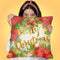 Pointsett1A Christmas Throw Pillow by Jodi Pedri