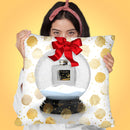 Snow Globe Perfume Throw Pillow by Jodi Pedri