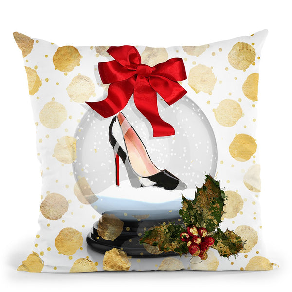 Snow Globeoe Throw Pillow by Jodi Pedri
