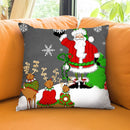Snowflake Santa Throw Pillow by Jodi Pedri