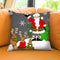 Snowflake Santa Throw Pillow by Jodi Pedri