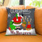 Welcome Santa Grey Throw Pillow by Jodi Pedri
