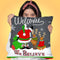 Welcome Santa Grey Throw Pillow by Jodi Pedri
